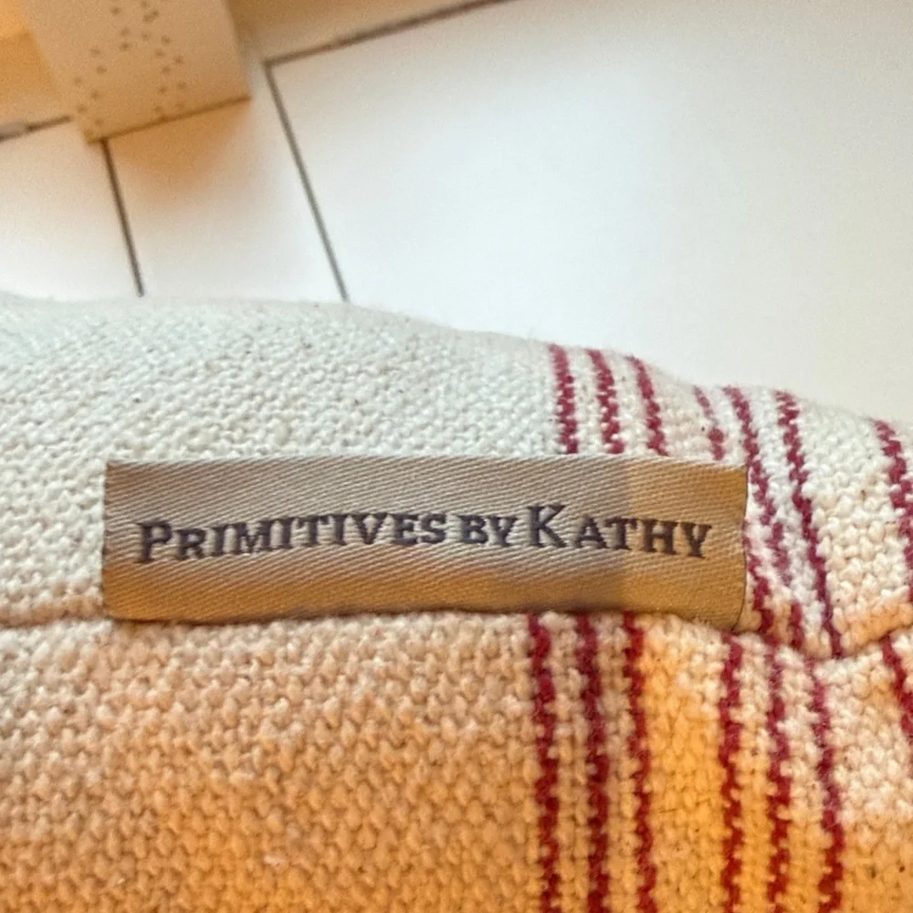 Primitives by Kathy Festive Cream and Brown Pillow